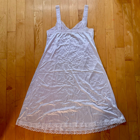 Vintage White Midi Slip Dress - Picture 4 of 6
